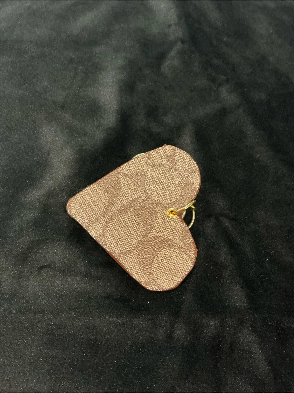 Handmade key/bag charm with Coach Hangtag